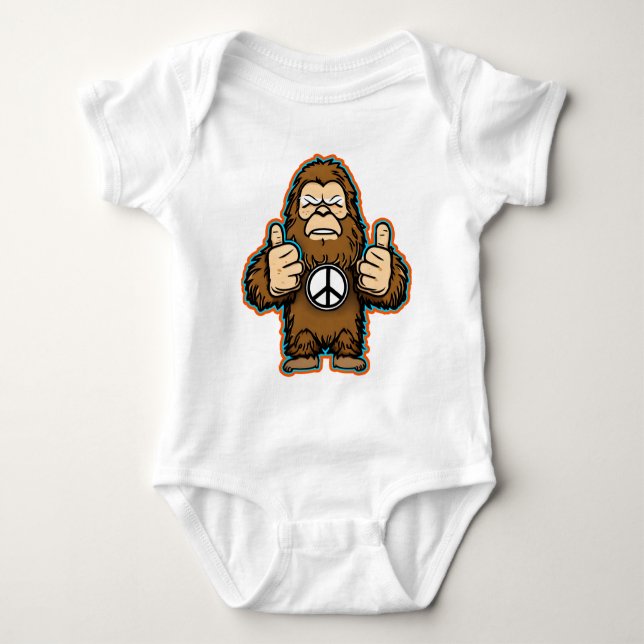Peace Sasquatch T-Shirt (Framsida)