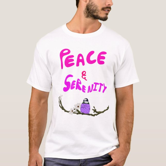 Peace & Serenity Art T Shirt (Framsida)