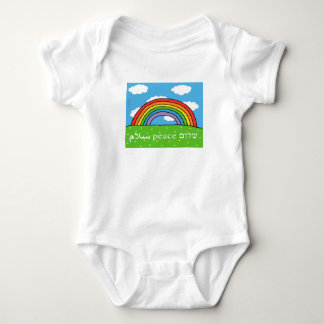 Peace Shalom Salaam Baby Bodykostym T Shirt