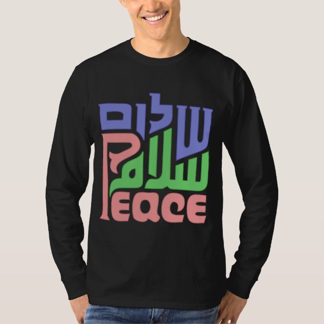Peace Shalom Salaam manar shirt Tee Shirt (Framsida)