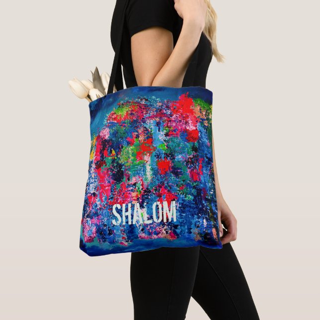 Peace Shalom Tote Tygkasse (Närbild)