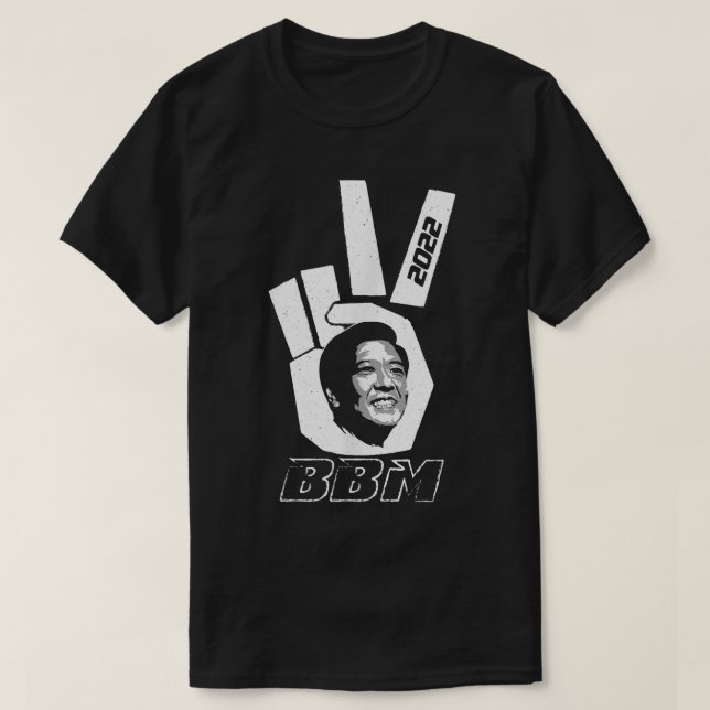 Peace Sign 2022 BBM on red  Bong Bong Marcos  T Shirt (Design framsida)