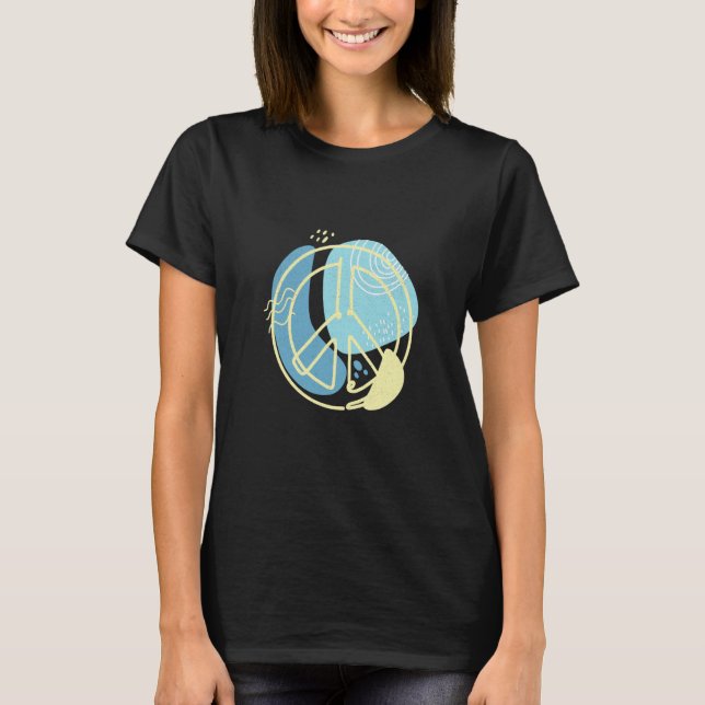 Peace sign for men and women t shirt (Framsida)