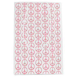 Peace Sign Orange Groovy Retro Fun
