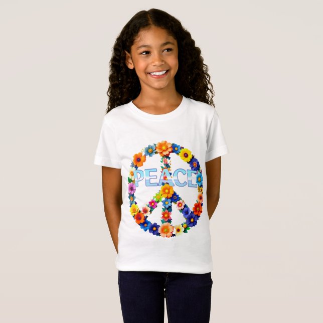 PEACE SIGN T SHIRT (Hel framsida)