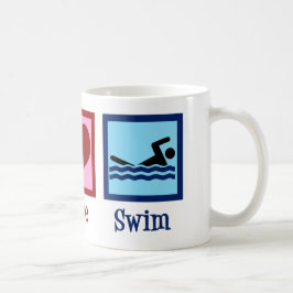 Peace Simma Team Cute Swimmer Kaffemugg