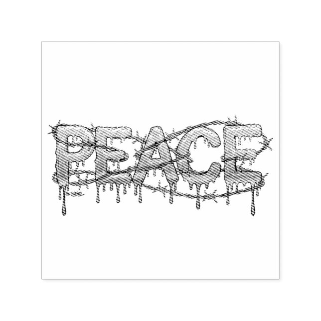 Peace Självfärgande Stämpel (Design)