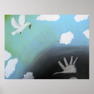 "Peace" Skriv ut från Canvas Justice Poster
