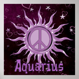 Peace Sol Aquarius Poster