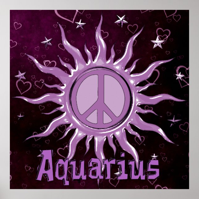 Peace Sol Aquarius Poster (Framsidan)