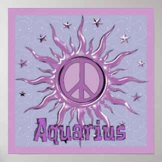 Peace Sol Aquarius Poster