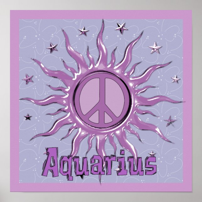 Peace Sol Aquarius Poster (Framsidan)