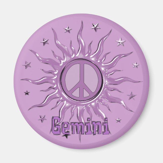 Peace Sol Gemini Magnet (Framsidan)