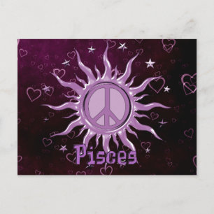 Peace Sol Pisces Vykort