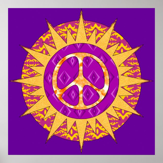 Peace Sol Spiral Poster (Framsidan)