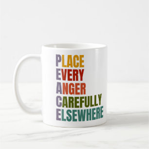 Peace Ställe varje ilska varsamt på andra håll Kaffemugg