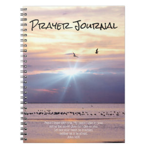 Peace Sunset Ocean Prayer Journal Anteckningsbok