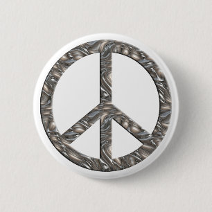 Peace-symbol - SILVER Knapp