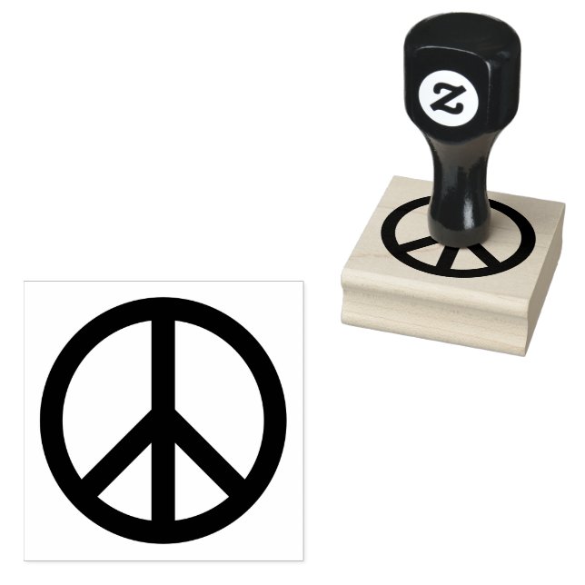 PEACE-symbol Stämpel (Stämplad)