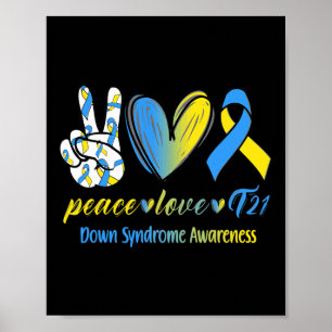 Peace T21 Down Syndrome Awareness S Poster