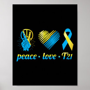 Peace T21 Down Syndrome Awareness Sped Poster