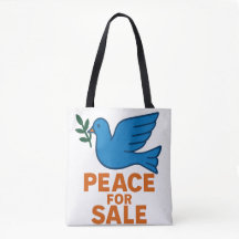 Peace Themed Tote Bag