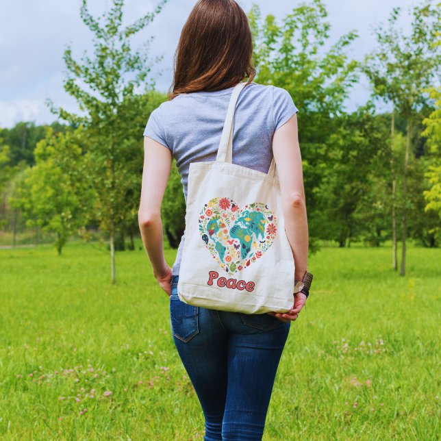 Peace Tote Bag Tygkasse (World Peace Tote)