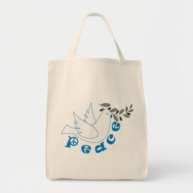 Peace Tote bags Tygkasse (Framsidan)