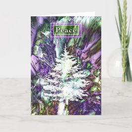 Peace Träd Helgkort