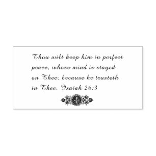 Peace & Trust Scripture Quote Isaiah 26:3 Stämpel