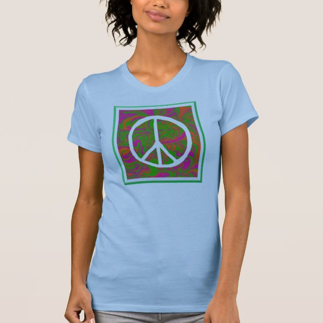 Peace Twofer Sheer T-Shirt (Framsida)