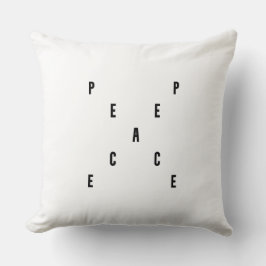 Peace Typography Kudde