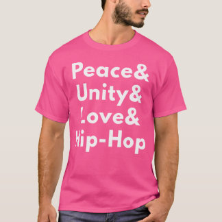 Peace Unity Kärlek Hip-Skutt T Shirt
