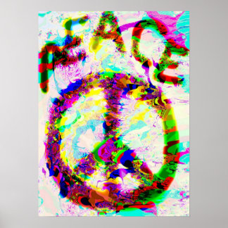 PEACE-utskrift Poster