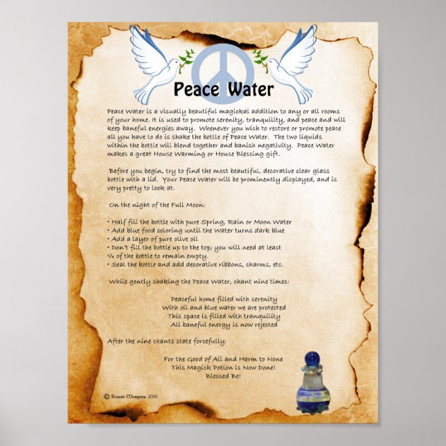 Peace VATTEN POSTER (Framsidan)