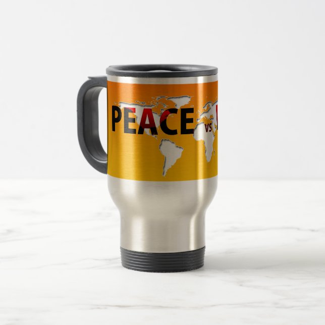 Peace vs Krig nice mugg (Framsida vänster)