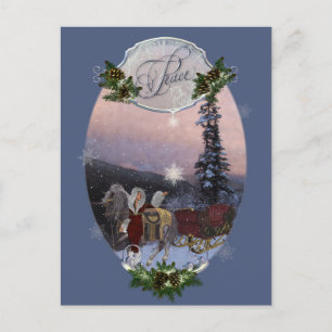 Peace Winter Solstice Helg Vykort
