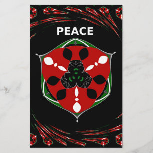 "Peace: with Shield Emblem" Art Print Brevpapper