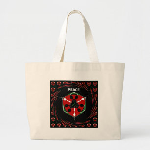 "Peace: with Shield Emblem" Art Print Jumbo Tygkasse