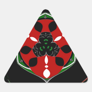 "Peace: with Shield Emblem" Art Print Triangelformat Klistermärke