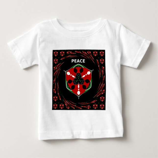 "Peace: with Shield Emblem" Art Print Tröja (Framsida)