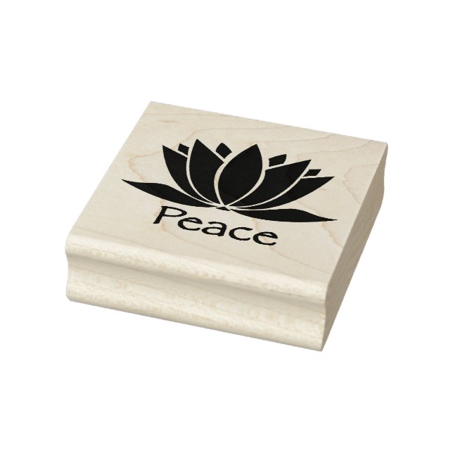 Peace Wood Art Frimärke Stämpel (Stämpel)