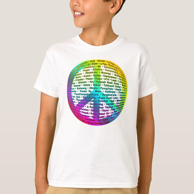 Peace World Language Tee (Framsida)