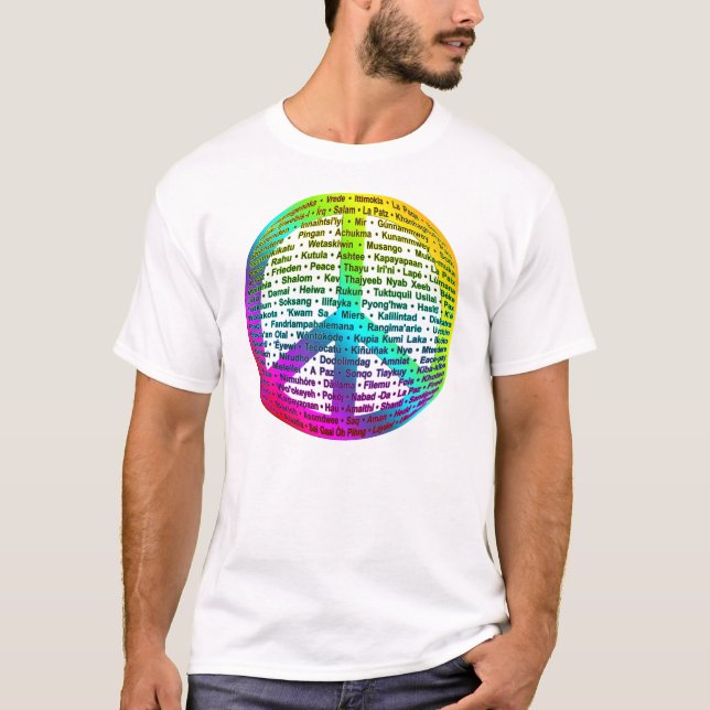 Peace World Language Tröja (Framsida)