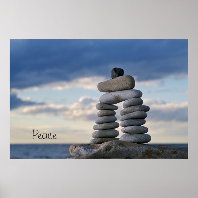 Peace Zen Sten Poster (Framsidan)