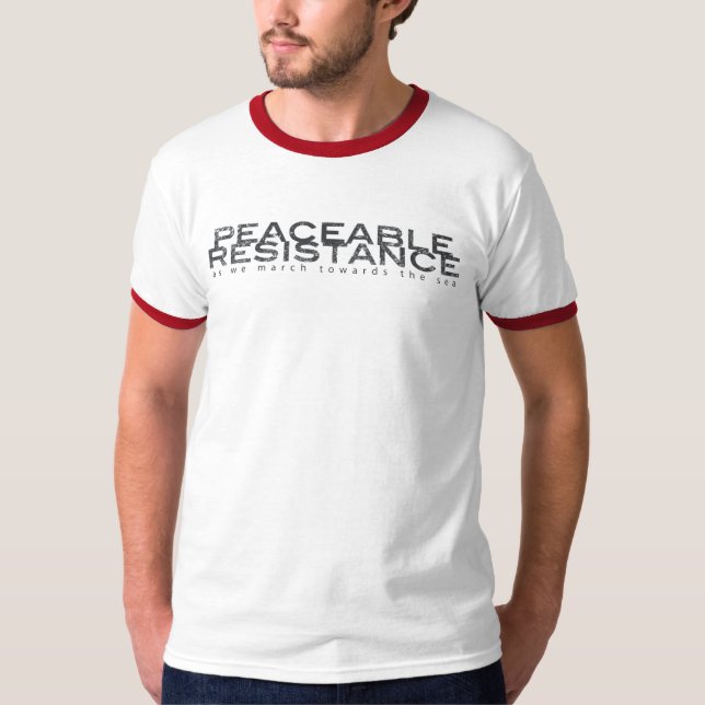 Peaceable motstånd t-shirt (Framsida)