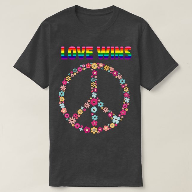 PeaceFlower Kärlek T Shirt (Design framsida)