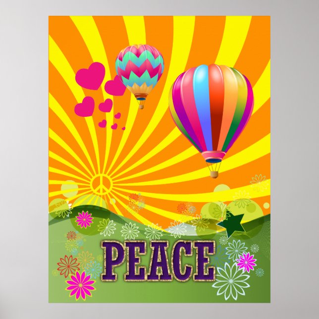 PEACEFUL BALLOON FANTASY POSTER (Framsidan)