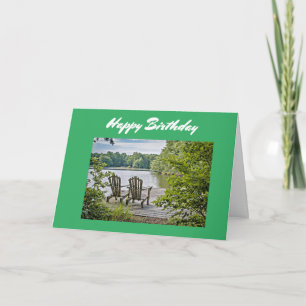 **PEACEFUL BIRTHDAY VID SJÖ** BIRTHDAY WISH HELGKORT