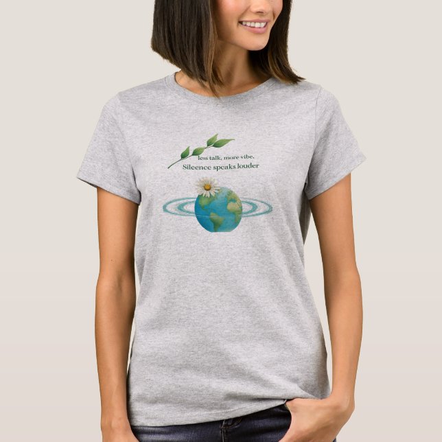 Peaceful Earth Design | Women’s Basic T-Shirt (Framsida)